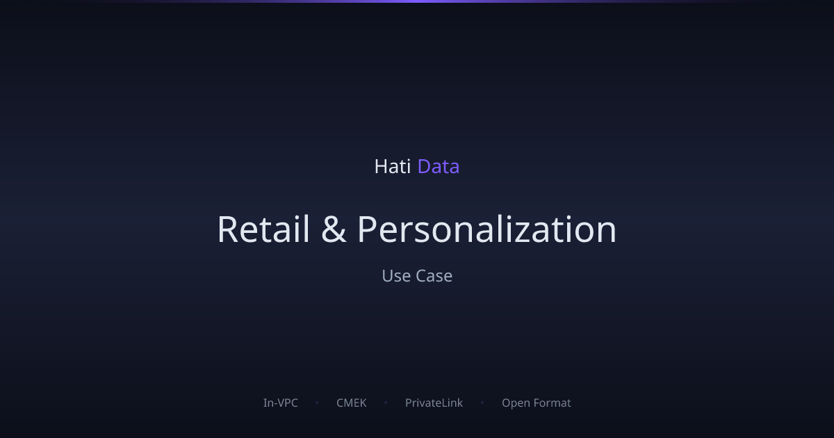 Retail & Personalization — Use Case | HatiData | HatiData
